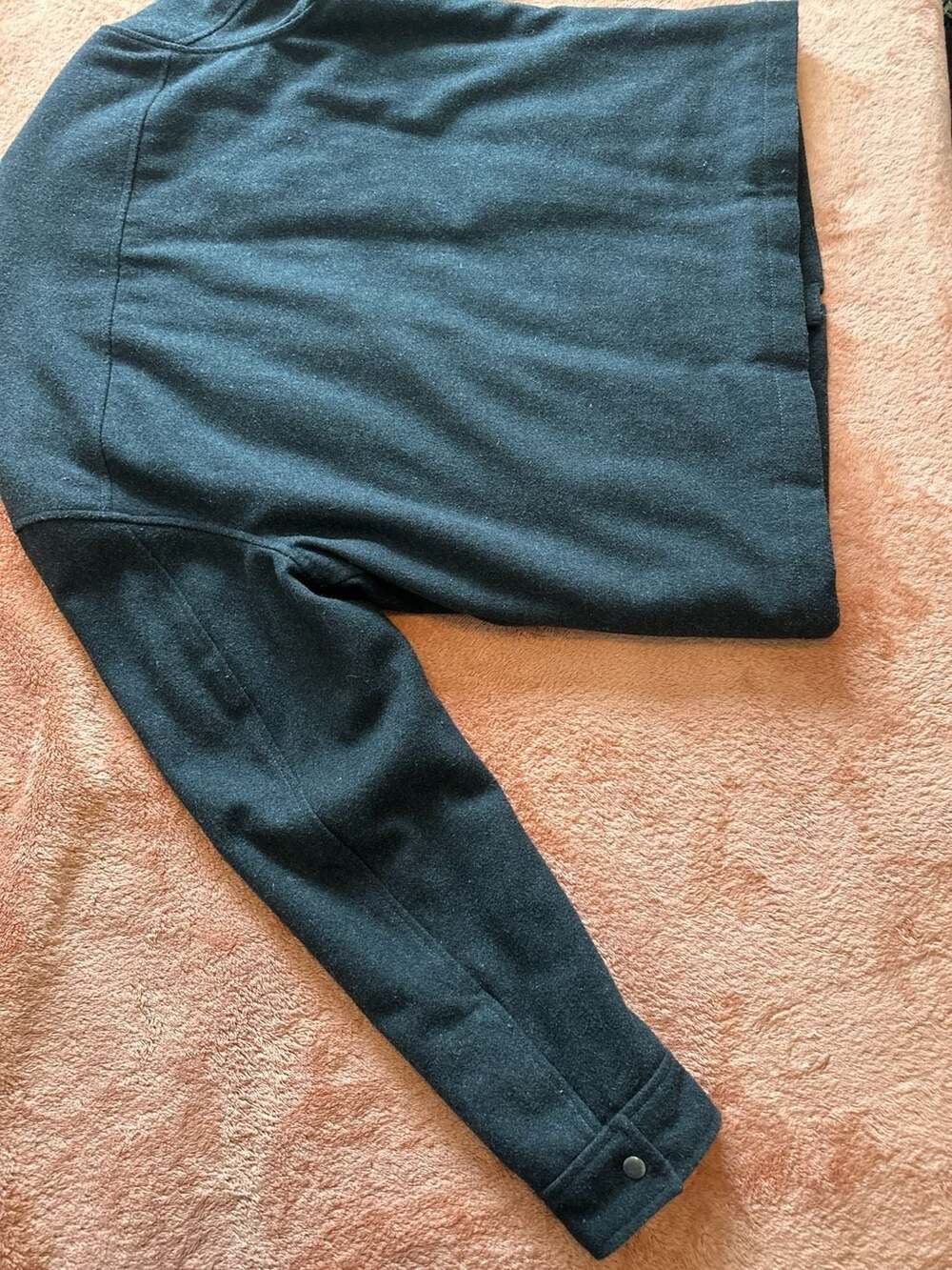 Old Navy Men's Quilted Lined Wool-Blend Full-Zip Jacket, Grey - Large